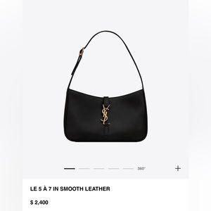 YSL Le 5 À 7 in Smooth Leather